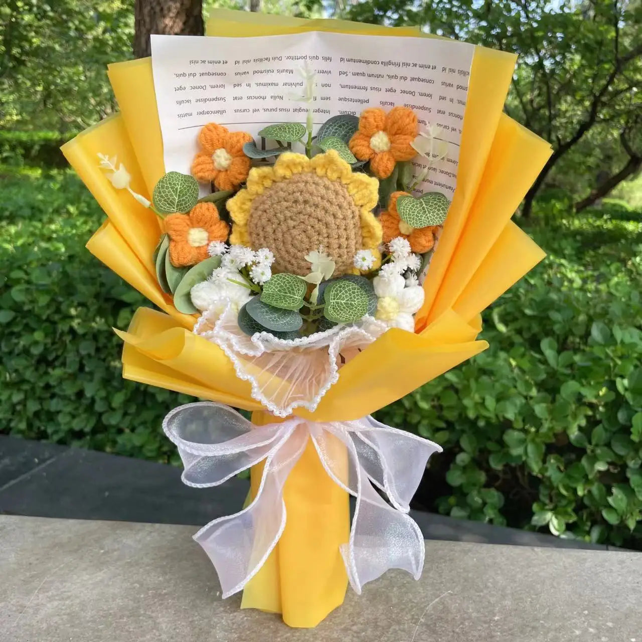 Eternal Crochet Sunflower Bouquet🌻