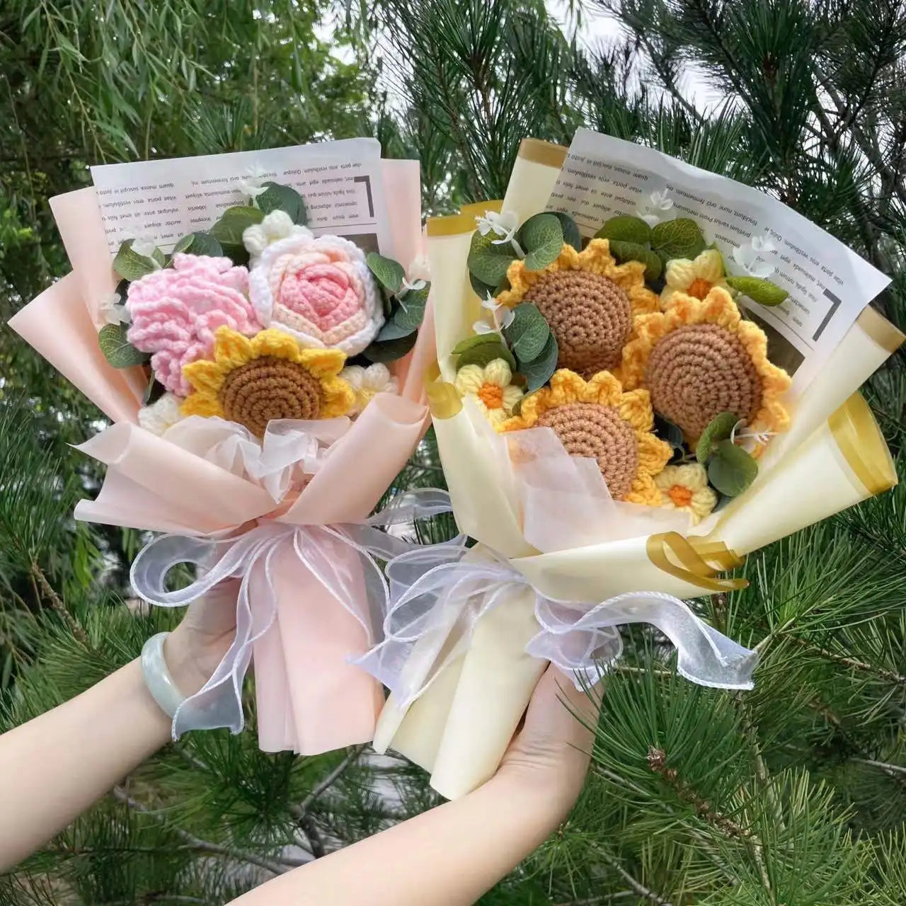 Eternal Crochet Sunflower Bouquet🌻