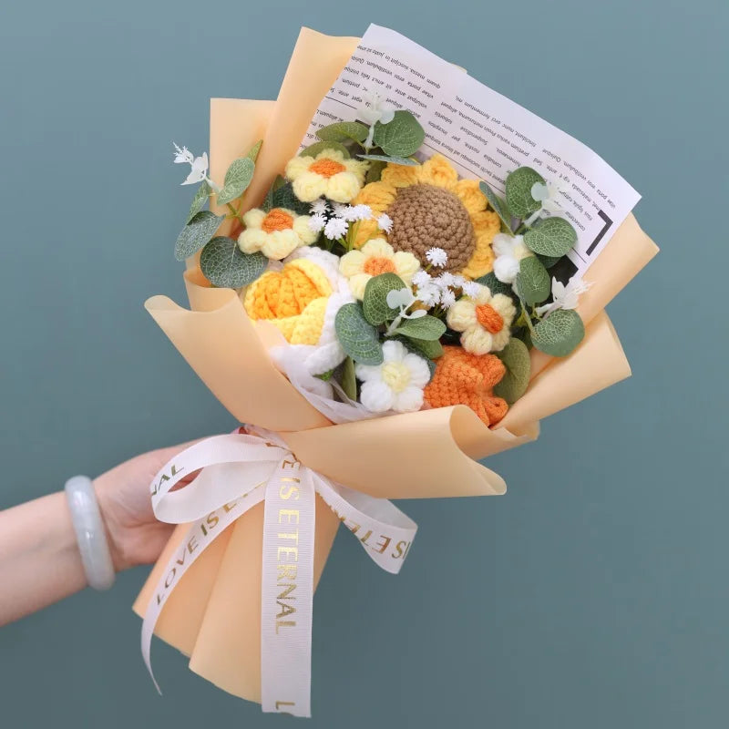 Eternal Crochet Sunflower Bouquet🌻