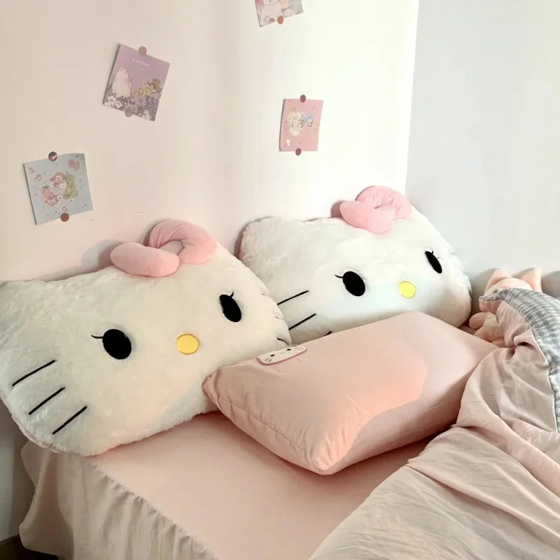 🎀 Hello Kitty Cozy Plush Pillow