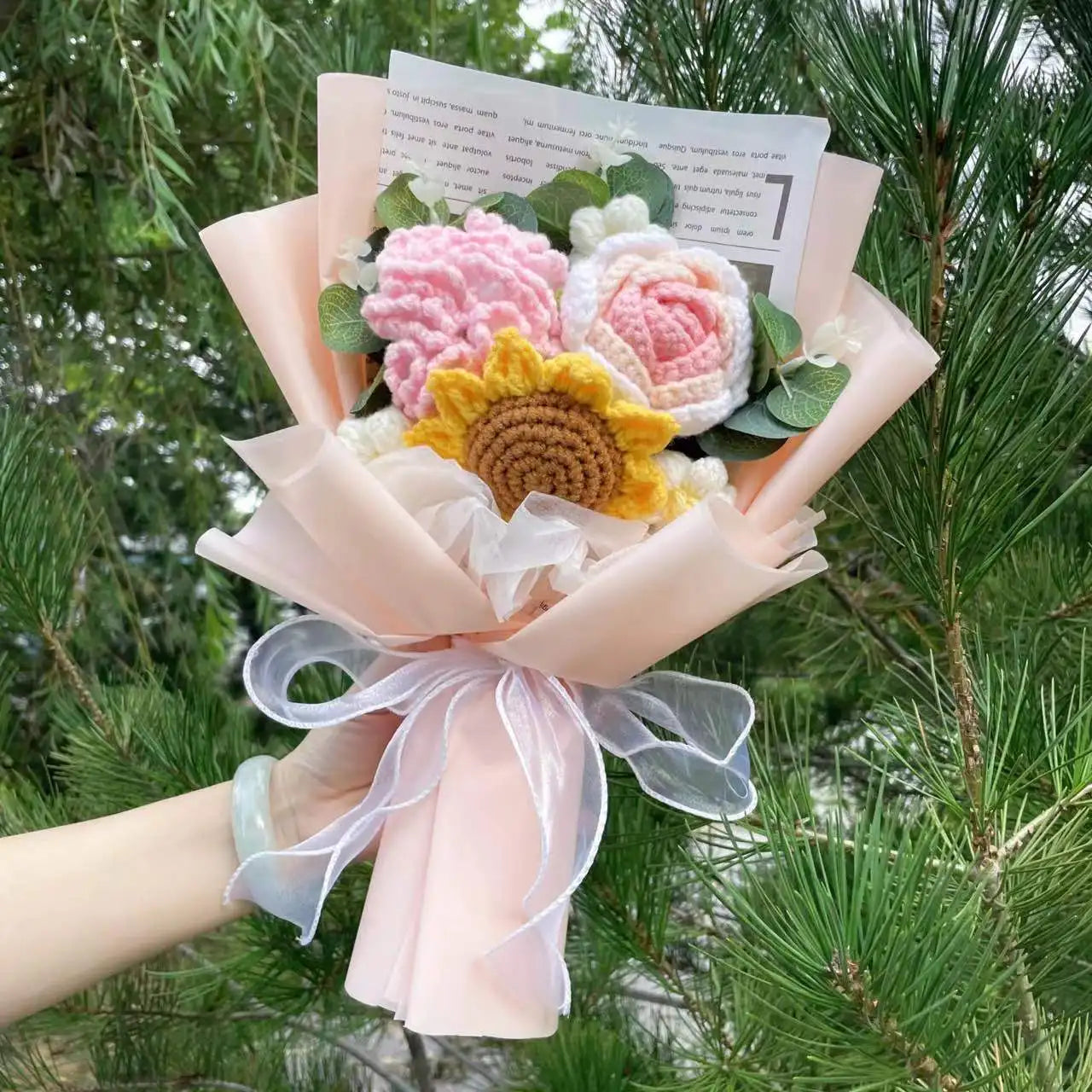 Eternal Crochet Sunflower Bouquet🌻