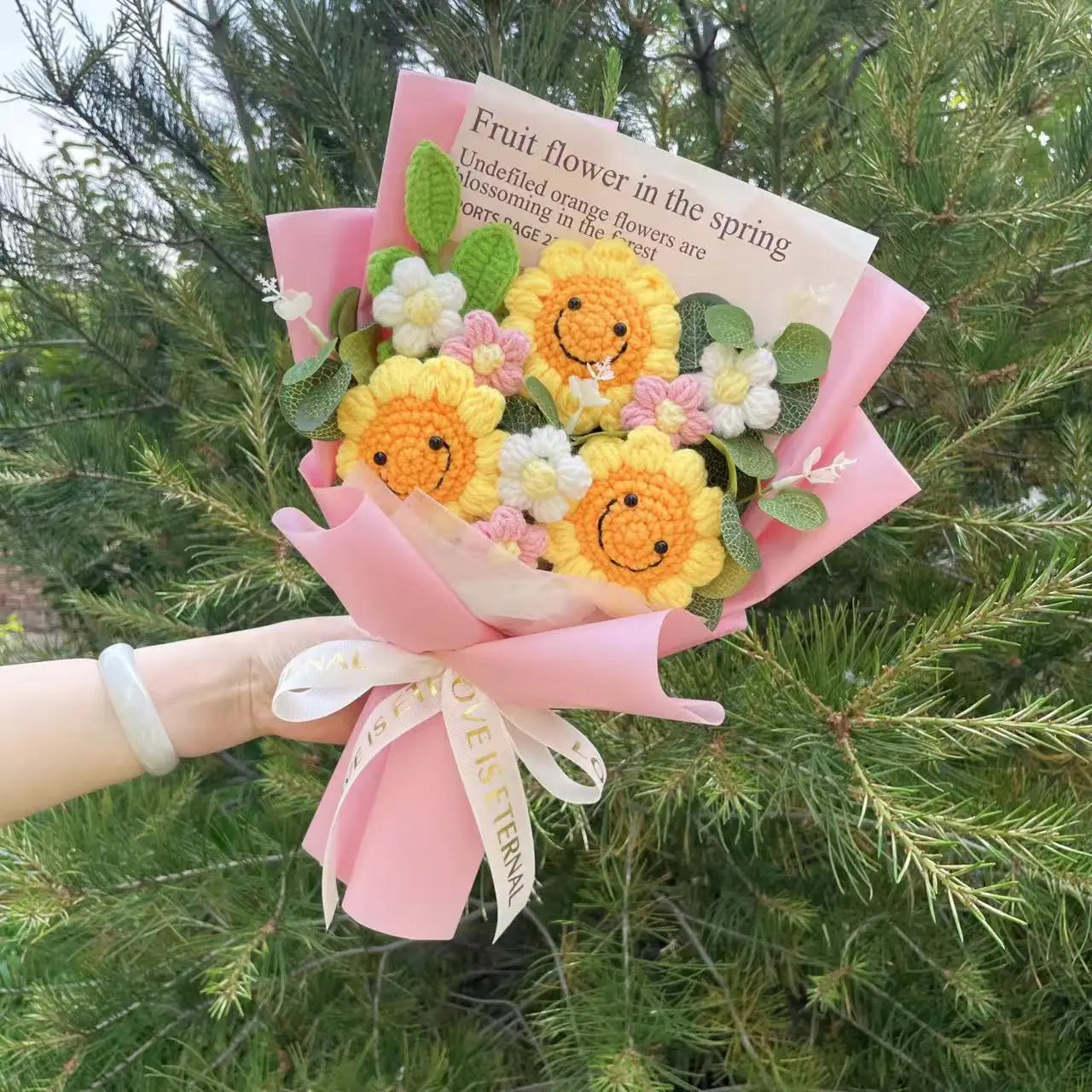 Eternal Crochet Sunflower Bouquet🌻